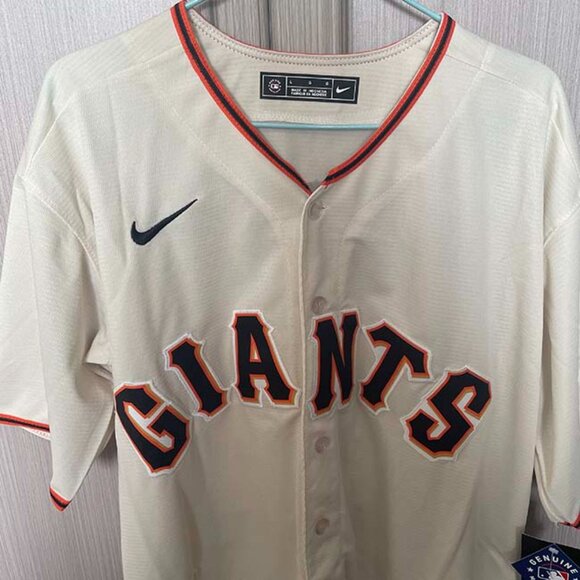 Mens Buster Posey #28 Cream San Francisco Giants Big & Tall Jersey - Picture 3 of 5